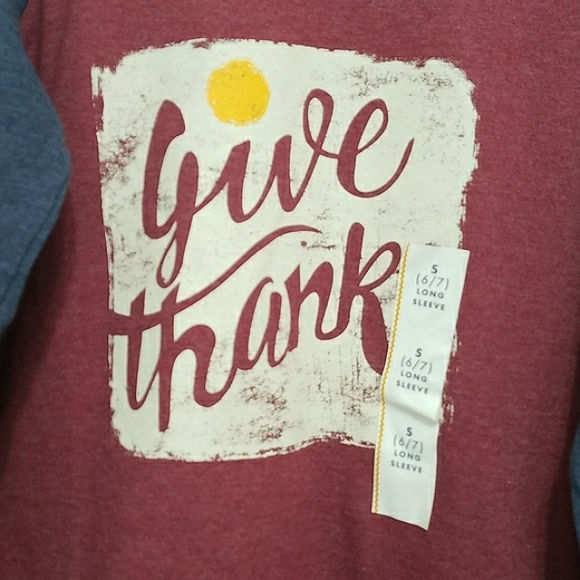 Cat & Jack Give Thanks Shirt - Picture 3 of 5